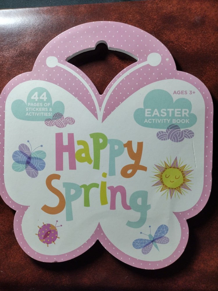 Happy Spring Easter Activity Book – 44 Pages Stickers and Activities