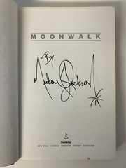 Moonwalk by Michael Jackson 1988 HCDJ Stated First Edition Printed Signature
