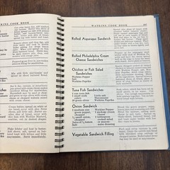 Cookbook 1938 J.R. Watkins Blue Wire Bound Interesting Recipes Vtg 288 Pages
