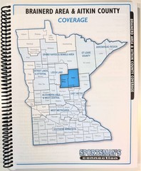 Minnesota Brainerd Area & Aitkin County Fishing Maps Guidebook