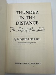 Thunder In The Distance Jacques Leclercq 1958 Hardcover 322 Pages