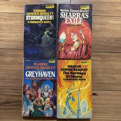 Vintage Lot Of 11 Daw Sci Fi Yellow Books Bradley & Tubb