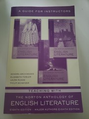 NORTON ANTHOLOGY OF ENGLISH LITERATURE: INSTRUCTOR’S By Stephen Greenblatt