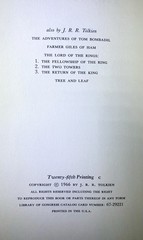J.R.R. Tolkien The Hobbit (There and Back Again) HC Illustrated DJ 1966