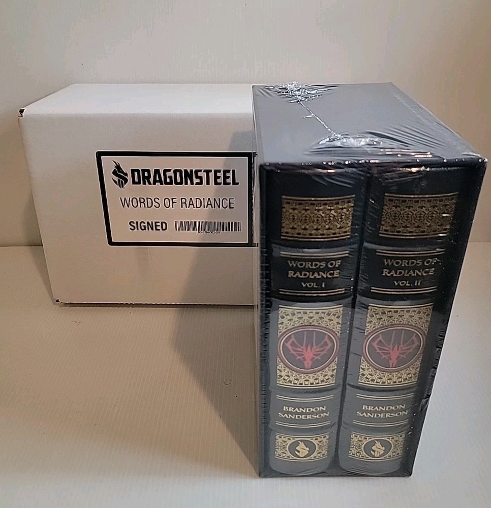 Words Of Radiance Leatherbound SIGNED Brandon Sanderson Dragonsteel New Sealed