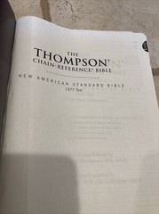 NASB Thompson Chain-Reference Bible Leathersoft Brown Red Letter 1977 Text INDEX