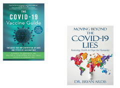 2 book Set The Covid-19 Vaccine Guide + the Covid-19 Lies Paperback Free shipp