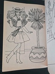 Vintage 1990 Mattel BARBIE Coloring Book A TRIP TO SANTA FE Golden # 1218-5 NOS