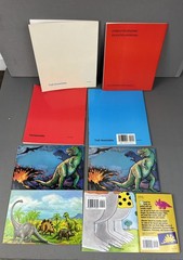 Lot of 9 Vintage Troll Associates Dinosaur Books Dinos Prehistoric Animals