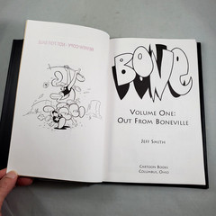 Jeff Smith Bone Vol 1 Out From Boneville First Ed HC Comic Book Review Copy 1995