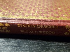 Winston Churchill: His Wit and Wisdom | Hyperion Press | Red Gold Hardcover Book