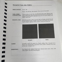 Fabric Glossary by Mary Humphries Textile Fibers Reference Guide Comb Bound