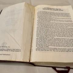 Vtg Holy Bible King James Version Kenneth Copeland Reference Edition Leather KJV