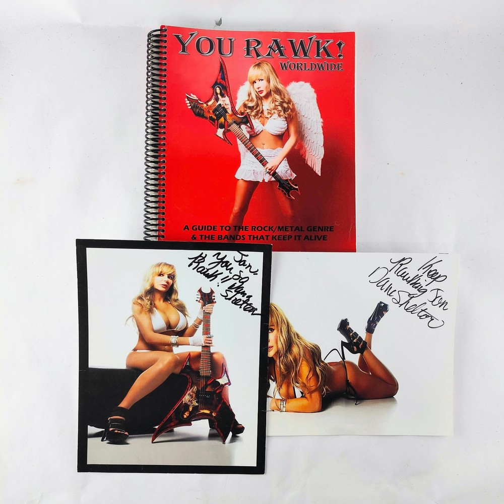 You Rawk by Dana Shelton w/ 2 Photos Heavy Metal Hair Glam Rock Ronnie James Dio