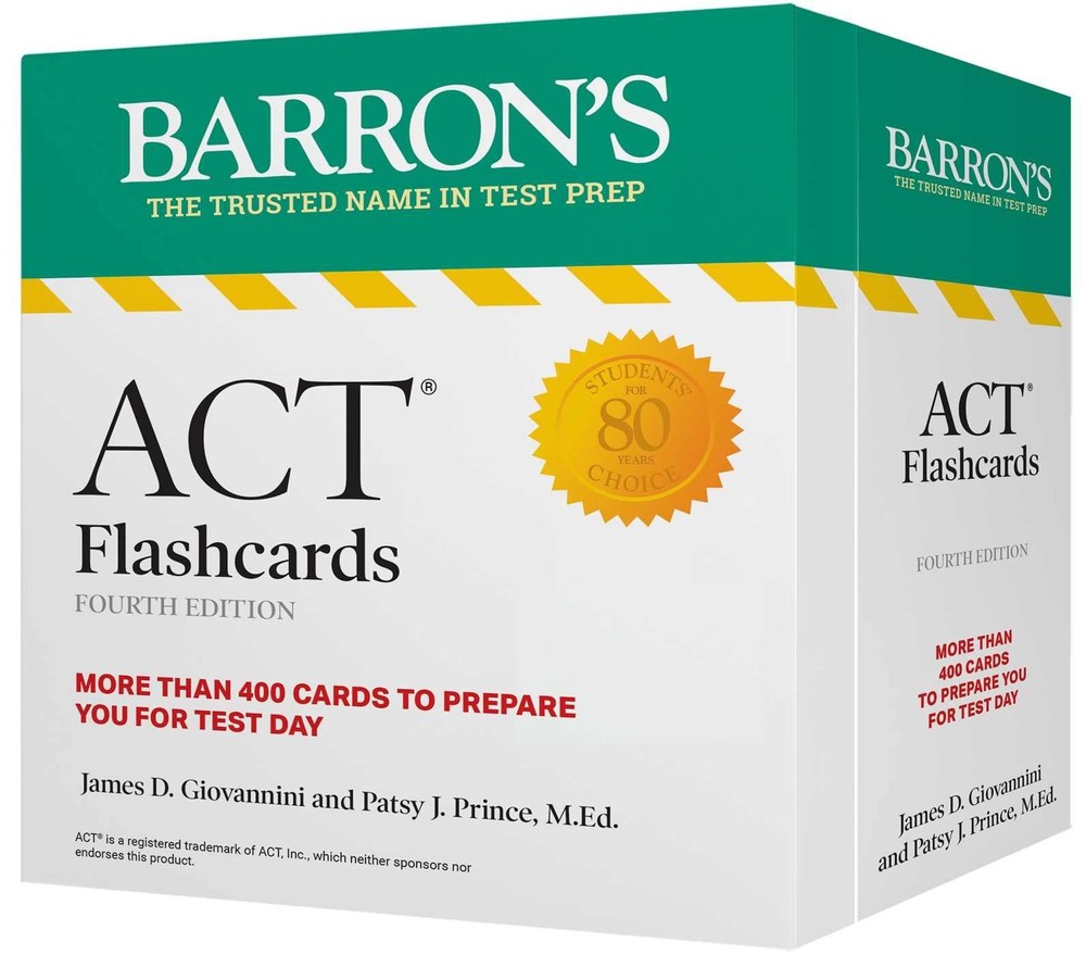 ACT Flashcards, Fourth Edition: Up-to-Date Review + Sorting Ring for Custom …