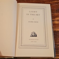 Light in the Sky by Agatha Young Hardcover Random House Book Club Edition DJ