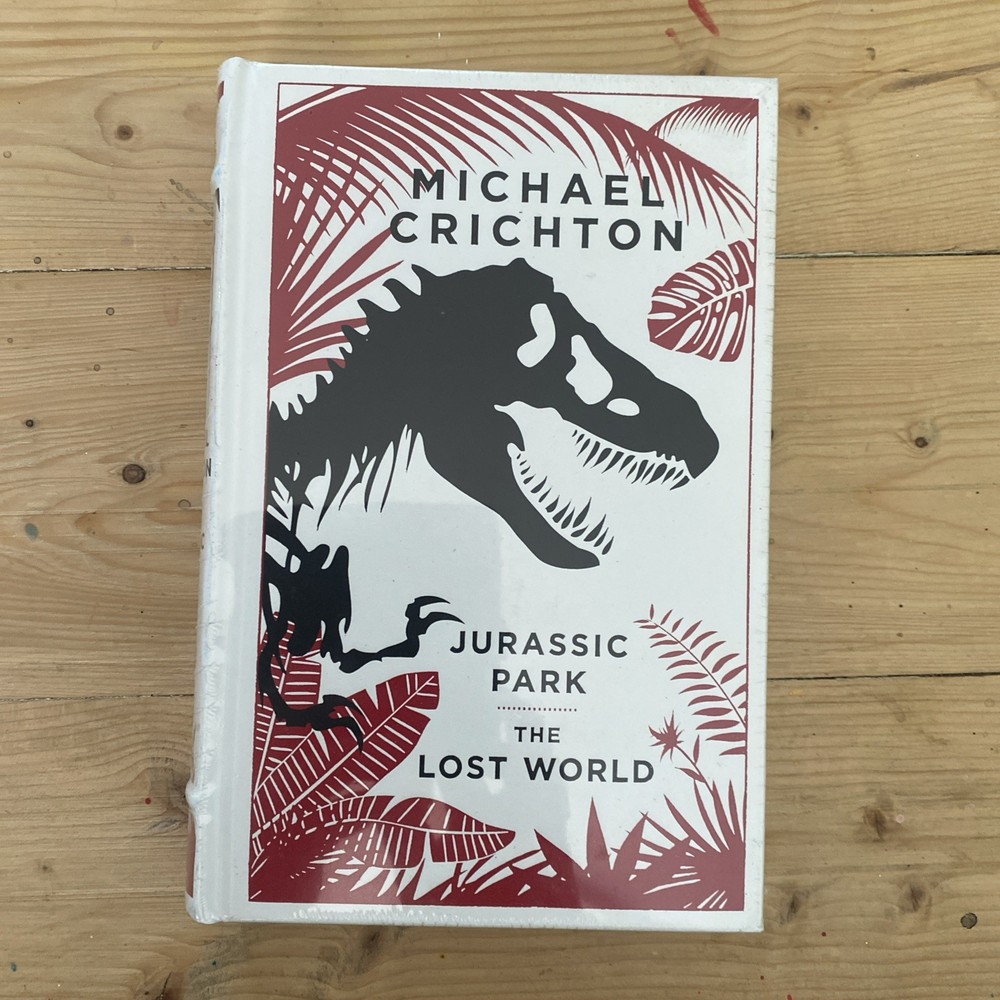JURASSIC PARK/THE LOST WORLD Michael Crichton ~Leather Bound ~ Sealed