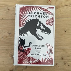 JURASSIC PARK/THE LOST WORLD Michael Crichton ~Leather Bound ~ Sealed