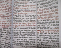 NKJV Super Giant Print Bible red letter brown leathersoft religion