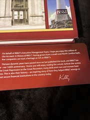 BB&T Bank History Book