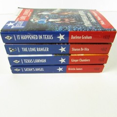 Lot of 4 Vintage Texas Love Stories Men Most Wanted Paperback Books