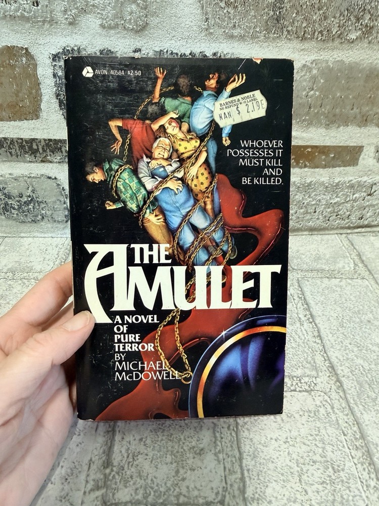 The Amulet by Michael McDowell Avon Books Paperbacks from Hell Vintage Horror