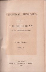 Personal Memoirs of PH Sheridan General United States Army in Two Vol 1888