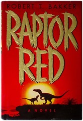 ROBERT BAKKER SIGNED Raptor Red 1ST EDITION Hardcover 1995 Dinosaur Fiction HC