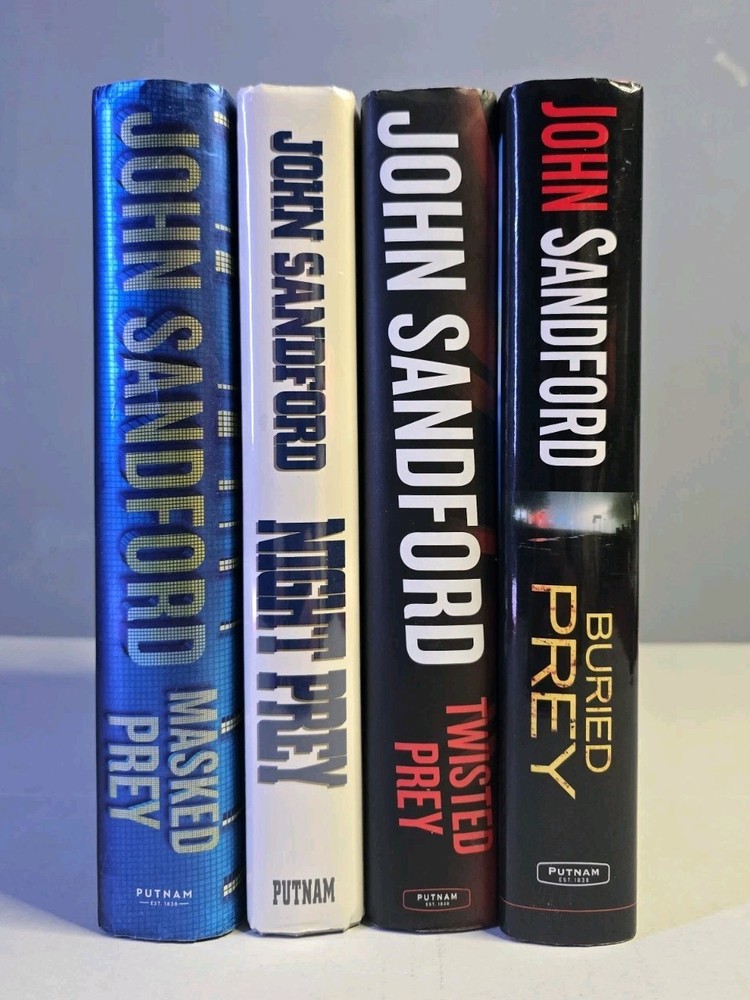 John Sandford Paperback Books Lot of 4 Hardcover With Dust Jackets