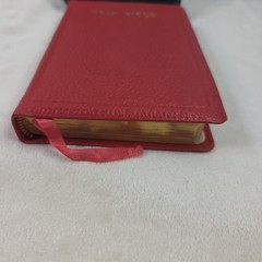 Vintage Pocket Size Oxford KJV TEXT BIBLE 01153x Red Leather Gilt Box