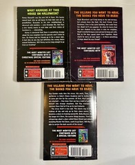 Set of 3 Goosebumps Most Wanted 1,3,7, 2013, 2014,2015