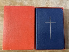 1953 Seabury Book Of Common Prayer & Hymnal Blue Genuine Morocco Leather 1674