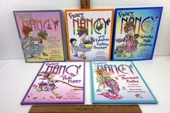 Lot of 5 Fancy Nancy Hardcover Books 3 w/DJs by Jane O’Connor Posh Puppy & MORE