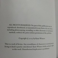 Katie Winters Book Lot Of 2 PB Against Current Blink Of Time Sutton Book Club