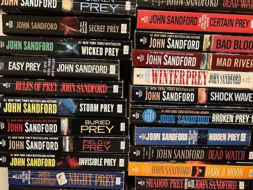Lot of 10 John Sandford Paperbacks Random Mix of Books