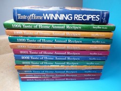 Taste of Home Annual Recipes Cookbook Lot 12 Hardcover 1990’s-2000’s