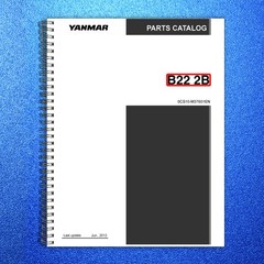 YANMAR B22-2B Excavator Parts Catalog Manual 2012 – WIRE BOUND – TOUGH COVERS
