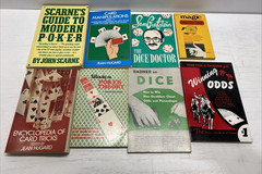 Poker,Dice,Card games Books Lot Of 8 SC