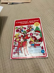 Vtg Landolls Christmas Stocking Coloring Book – 5 remaining pages