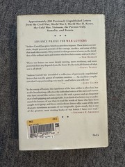 War Letters: Extraordinary Correspondence from American Wars by Andrew Carroll