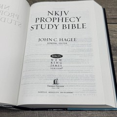 NKJV Prophecy Study Bible John Hagee 2015 Study Edition Thomas Nelson HCDJ