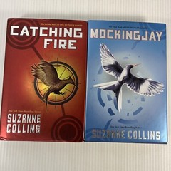 SUZANNE COLLINS Hunger Games Book Lot 2 Catching Fire Mockingjay Hardcovers