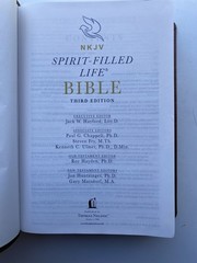 NKJV Spirit Filled Life Bible Red Letter Edition Thomas Nelson 2018 Leathersoft