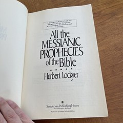 All the Messianic Prophecies of the Bible – Paperback By Lockyer, Herbert – Good