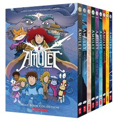 Amulet #1-9 Box Set by Kazu Kibuishi NEW Paperback_Boxset(300gm)