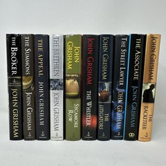 John Grisham Hardcover Book Lot of 10 Legal Thriller Mystery Novels Doubleday