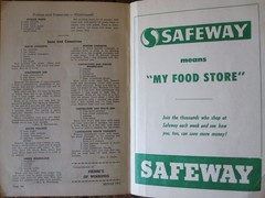 NOSTALGIC 1961 WINNIPEG CANADA SHOPPERS GUIDE & COOK BOOK GOOD COND! FREE SHIP!