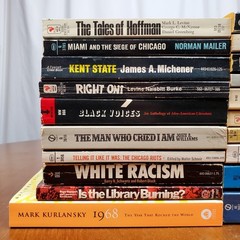 Vintage 1960s Civil Rights Book Lot of 20 1968 Chicago Vietnam Watergate 1970s