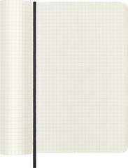 Classic Notebook, Soft Cover, Large (5″ x 8.25″) Squared/Grid, Black, 240 Pages