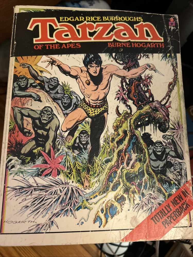 Tarzan of the Apes Burne Hogarth Graphic Comic 1974 First Pan Books Edition
